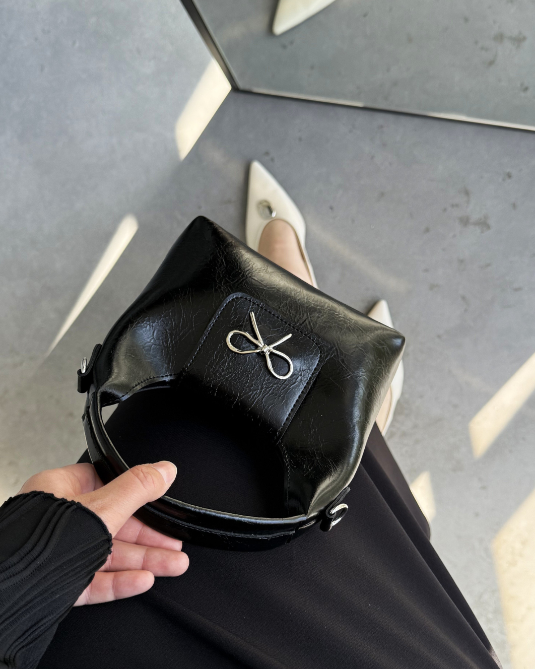 Cherie Mini Black Bag
