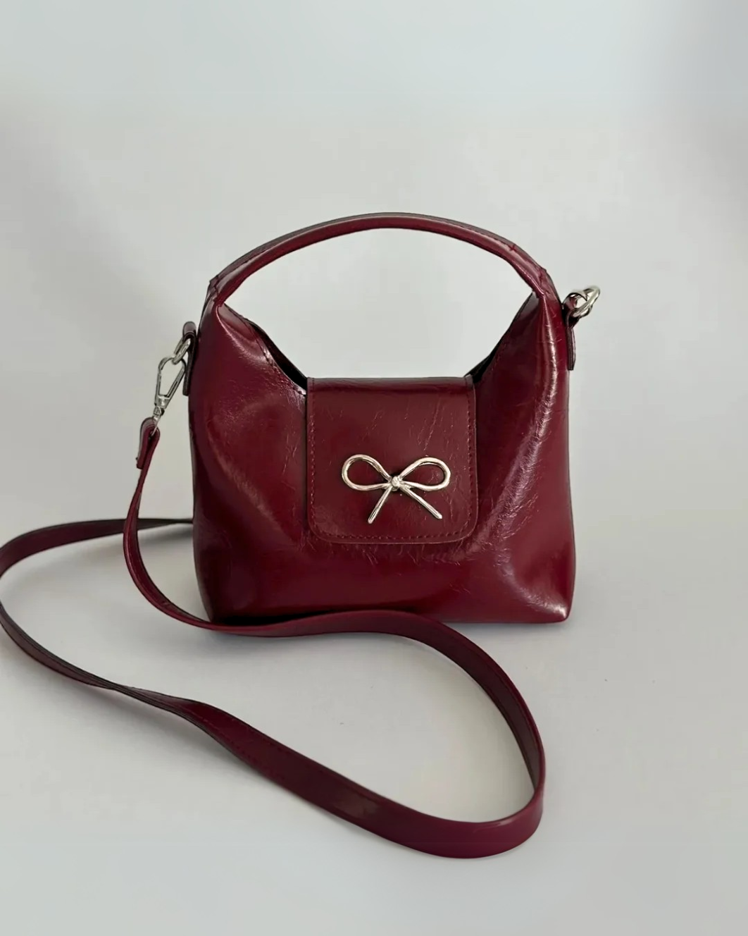 Cherie Mini Burgundy Bag