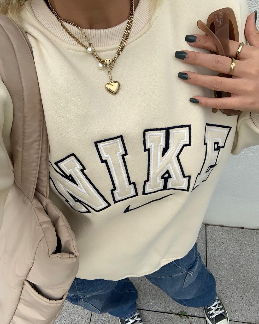 Swooshy Vintage Off-white Sweatshirt
