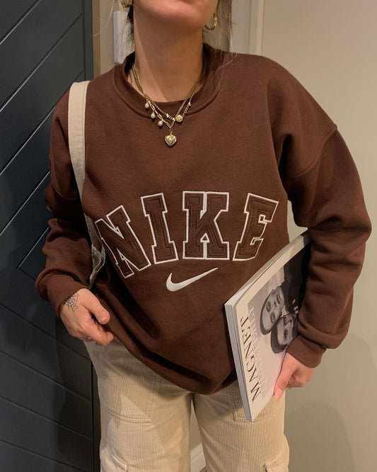 Swooshy Vintage Chocolate Sweatshirt