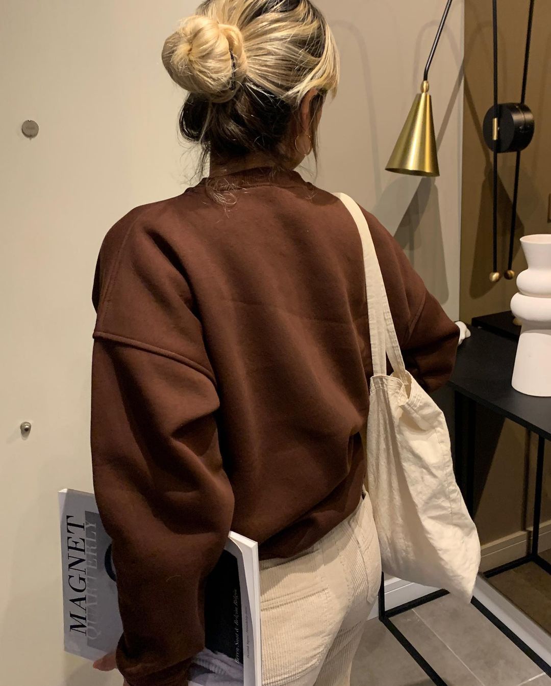 Swooshy Vintage Chocolate Sweatshirt
