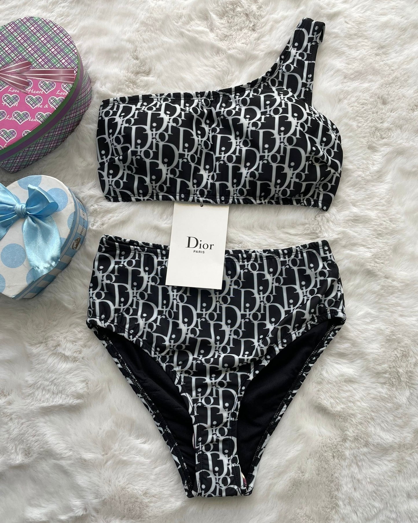 Luxe Didi Black High Waisted Bikini