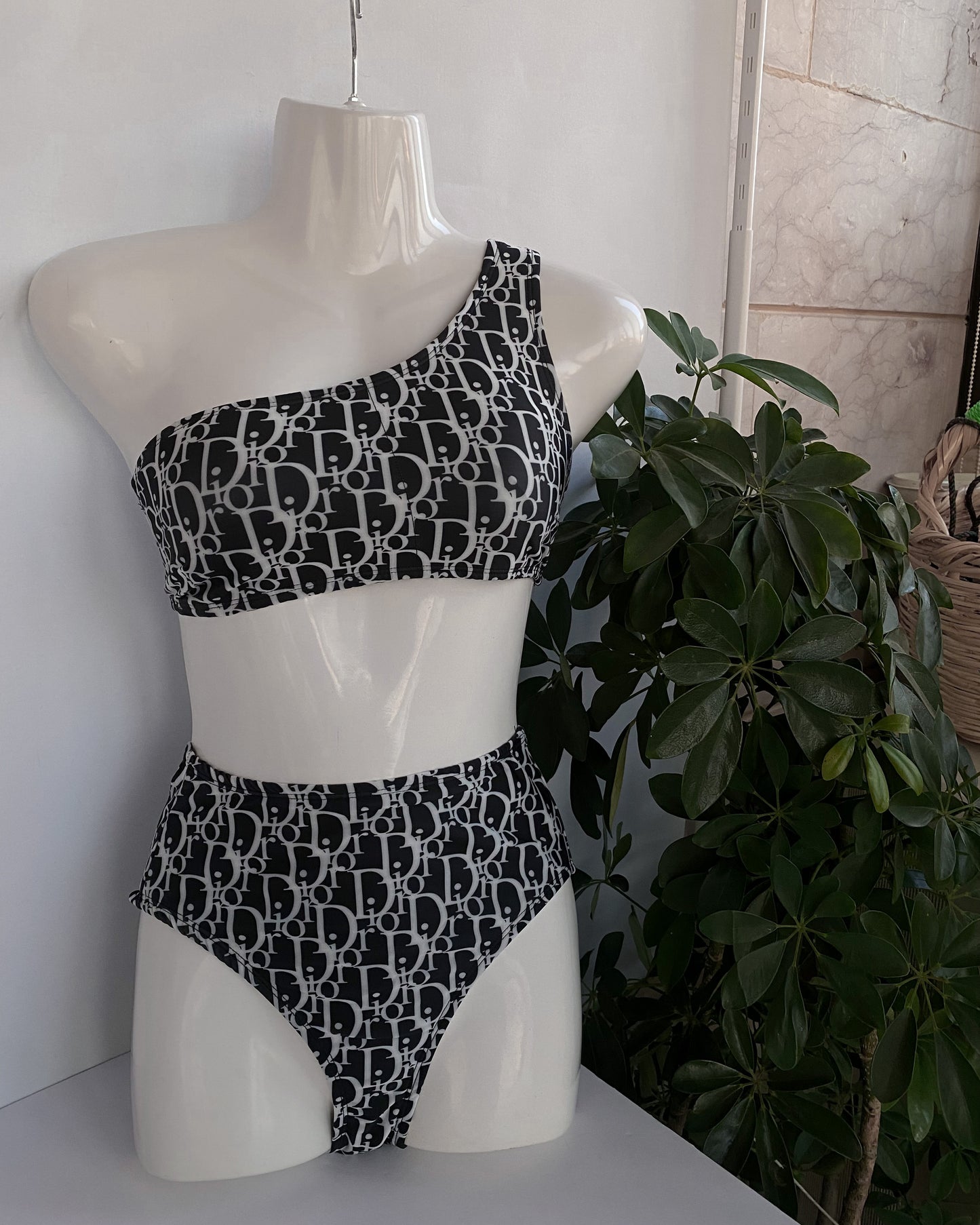 Luxe Didi Black High Waisted Bikini
