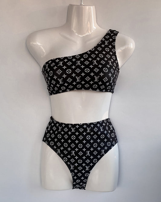 Luxe Luna Black High Waisted Bikini