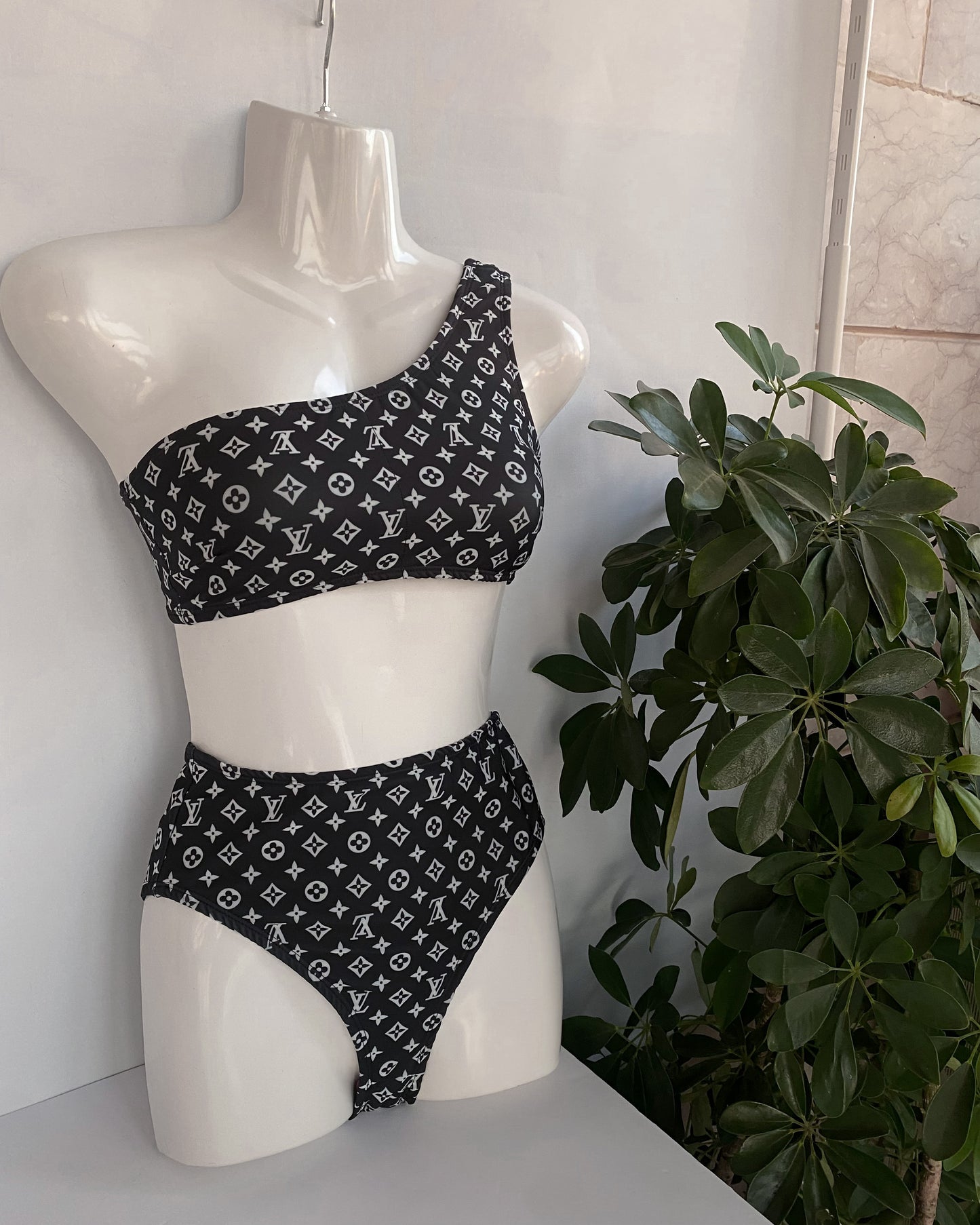 Luxe Luna Black High Waisted Bikini