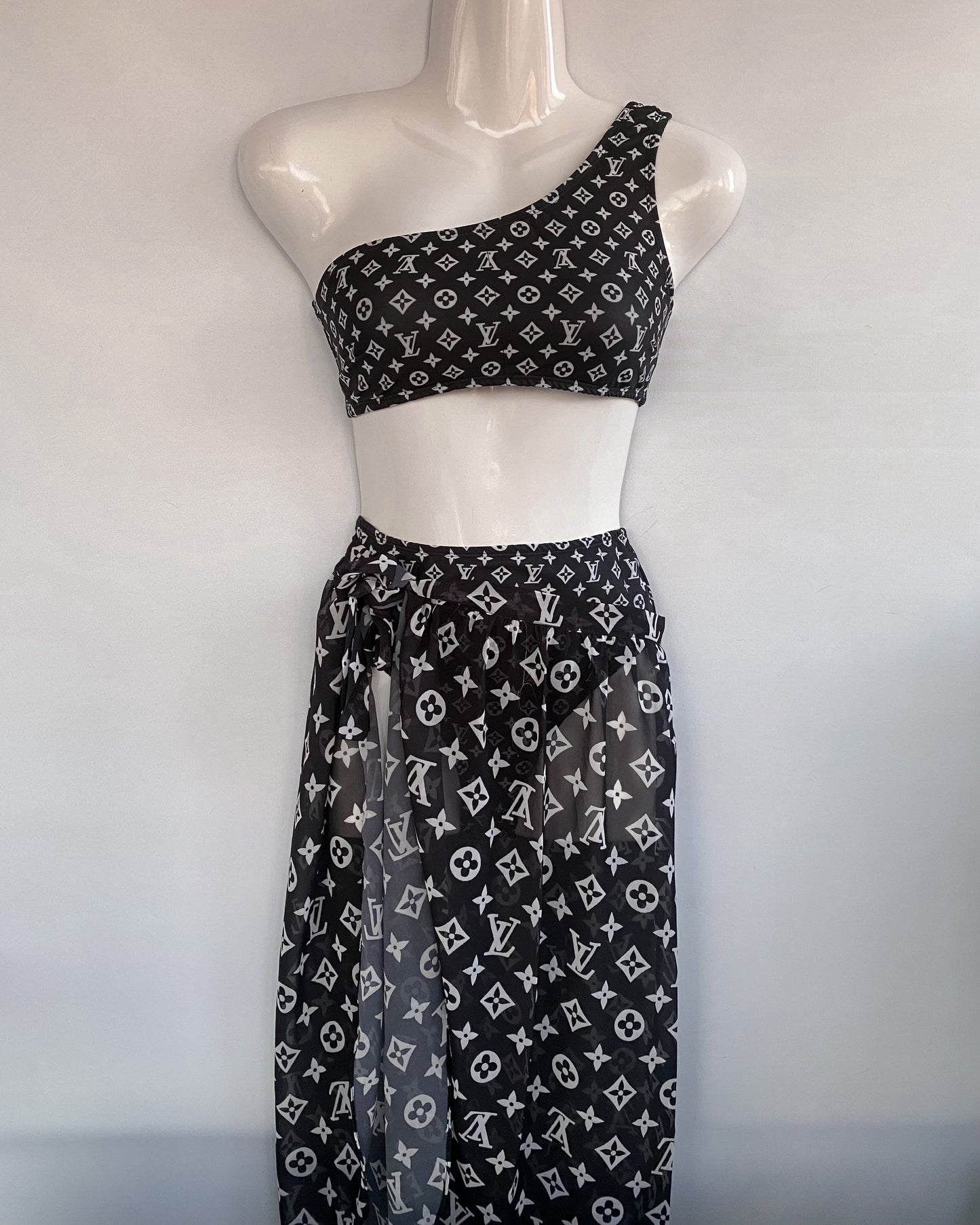 Luxe Luna Black High Waisted Bikini