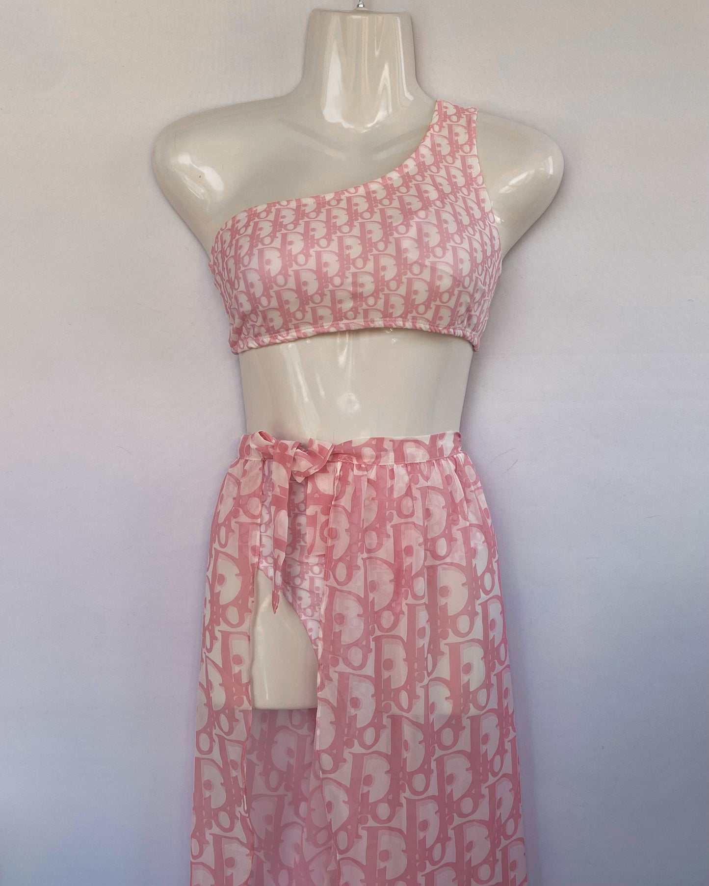 Luxe Didi Pink High Waisted Bikini