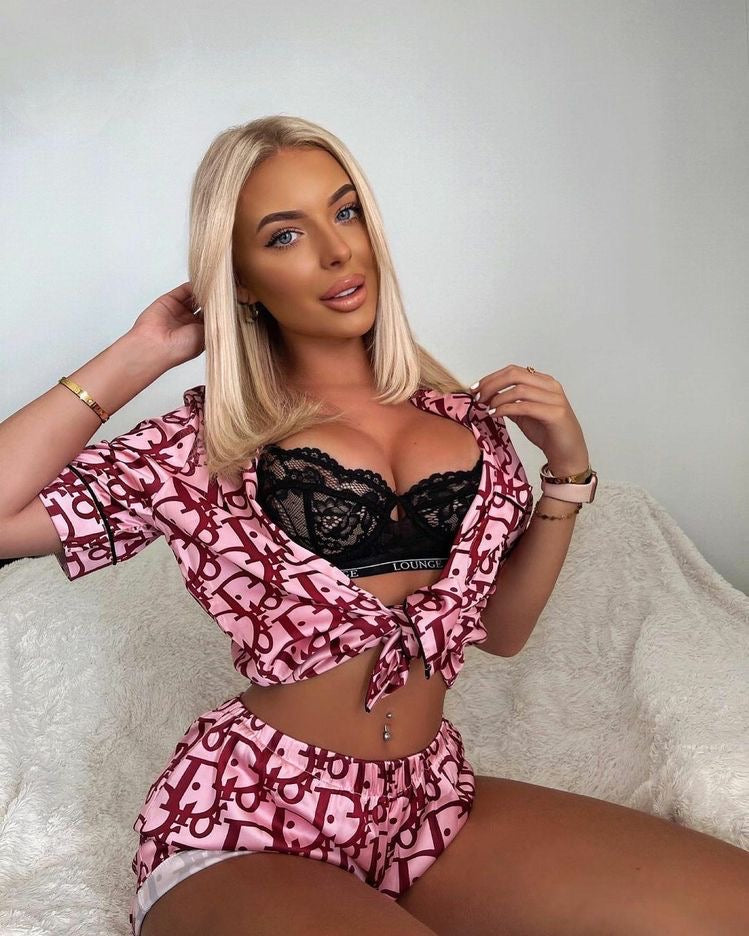 Luxe Didi Burgundy Loungewear Set