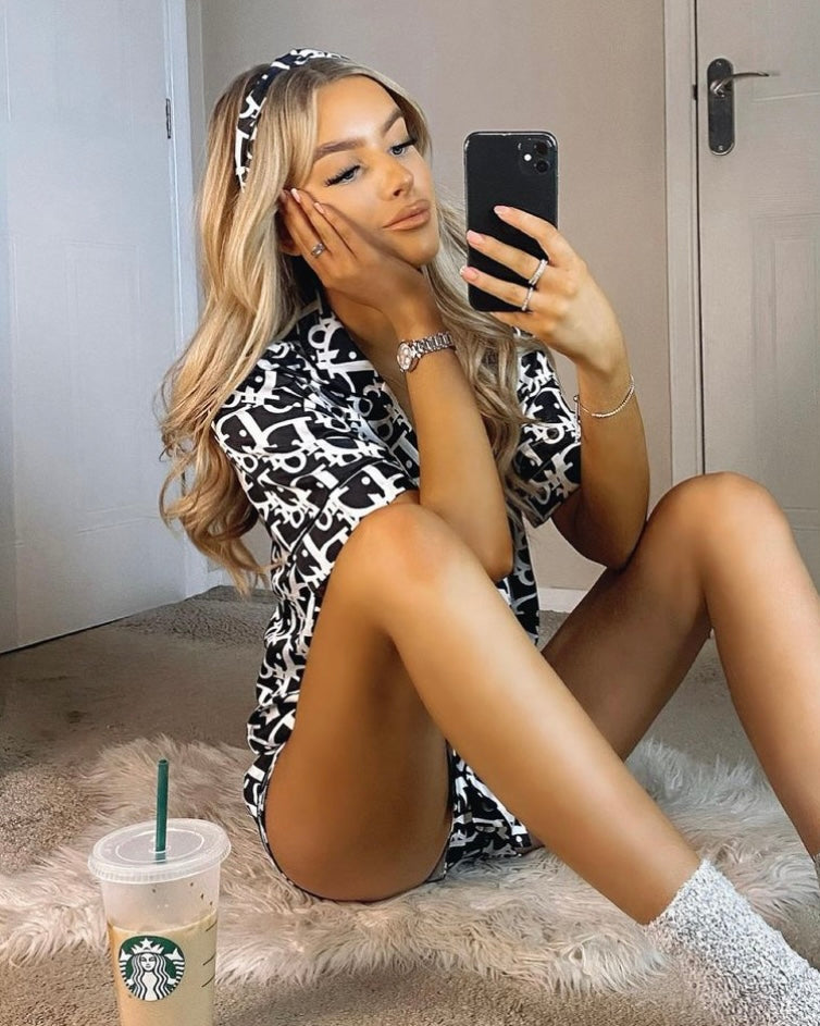 Luxe Didi Black Loungewear Set