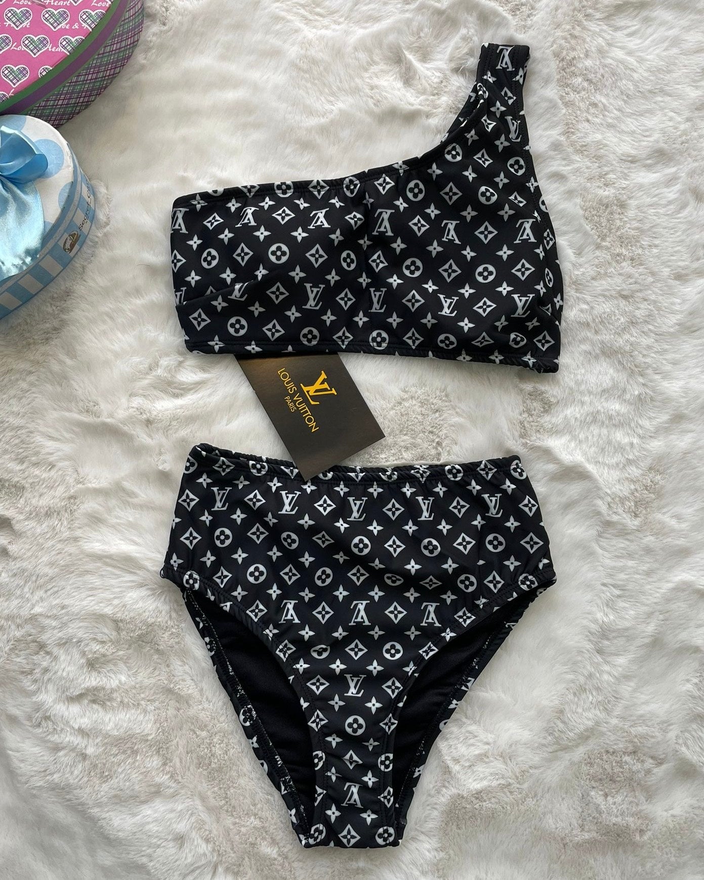 Luxe Luna Black High Waisted Bikini