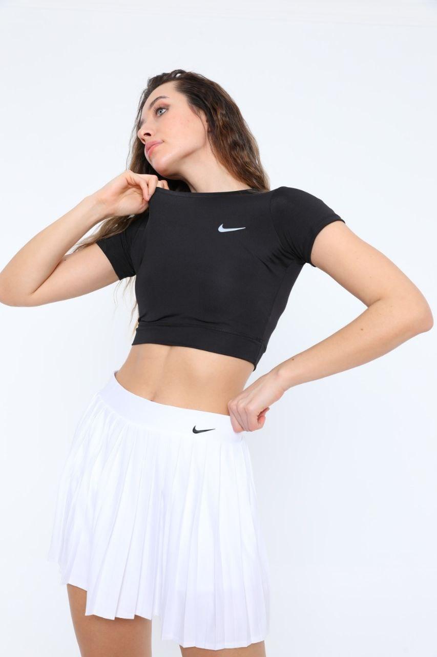 Swooshy Tennis Skirt White
