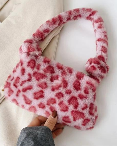 Pink Furry Bag