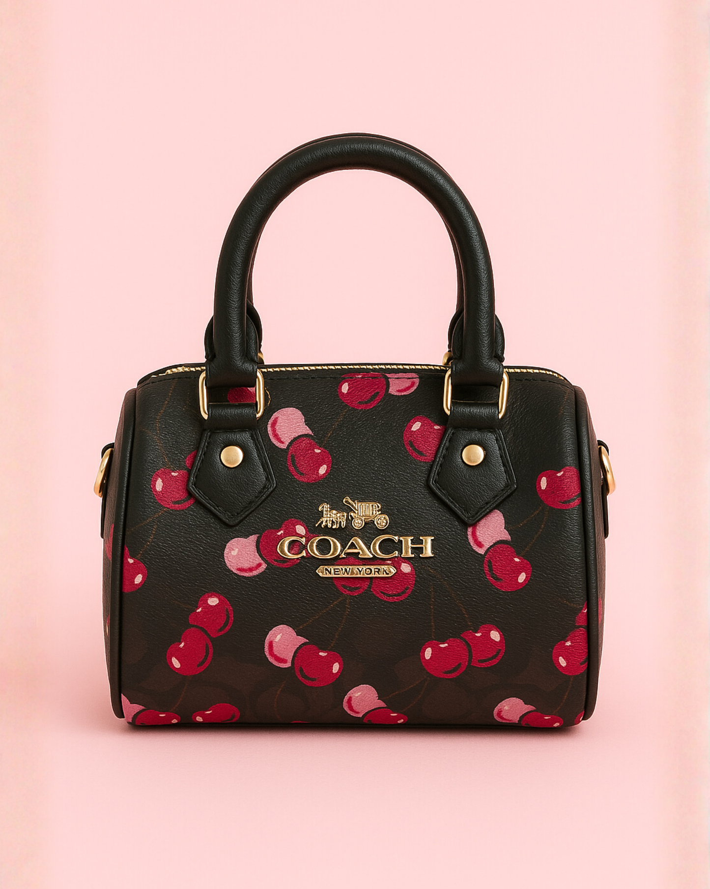Coche Cherry Mini Bag - Black Pink