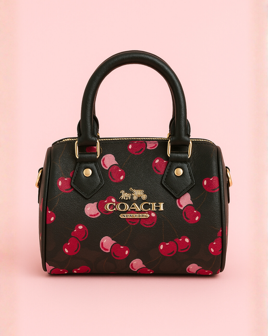 Coche Cherry Mini Bag - Black Pink