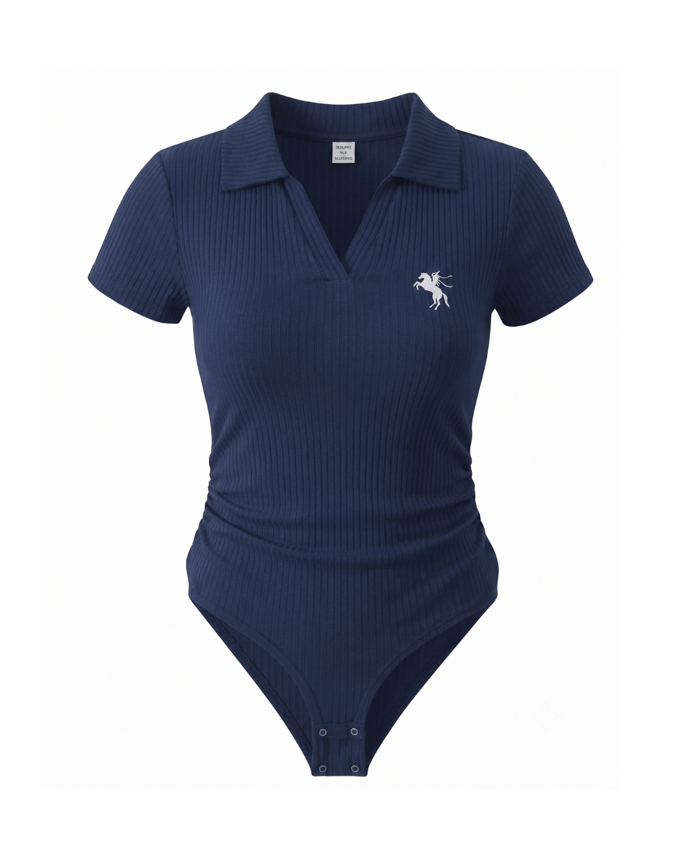 The Country Club Polo Bodysuit - Navy Blue