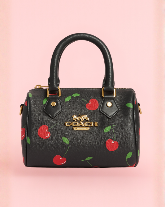 Coche Cherry Mini Bag - Black Red