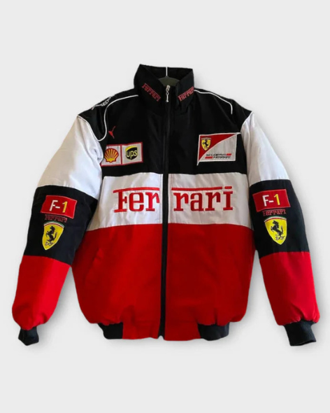 F1 Racer Vintage Jacket White
