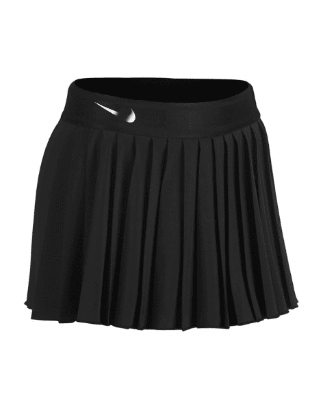 Street style and court-ready inspiration featuring a black Nike pleated skirt for the modern padel player in Lebanon.