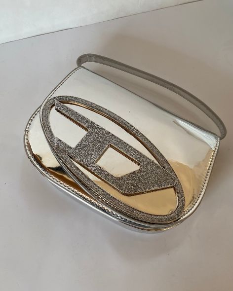 Metallic Silver Vintage D Bag